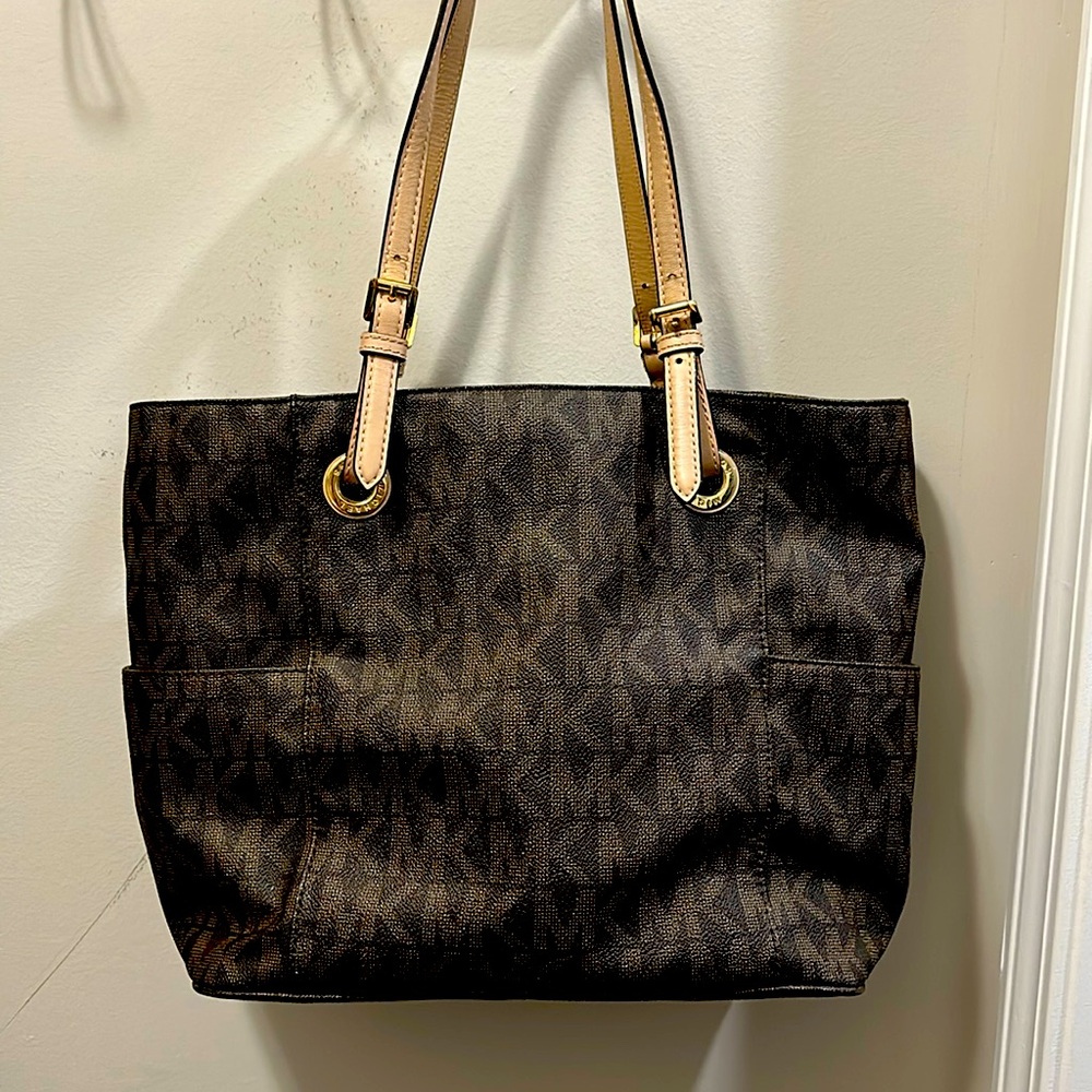 Michael Kors Purse Brown + Beige